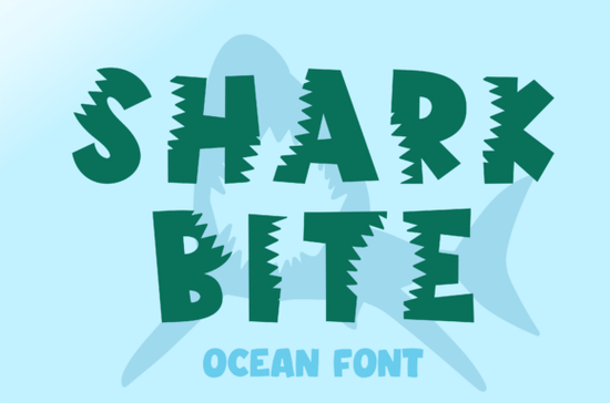 Shark Bite Font